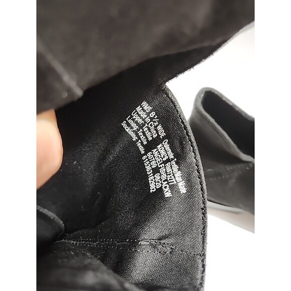 SO Black Faux Suede Ankle Boots SZ 8.5 Kohl's Memory Foam - Picture 6 of 10